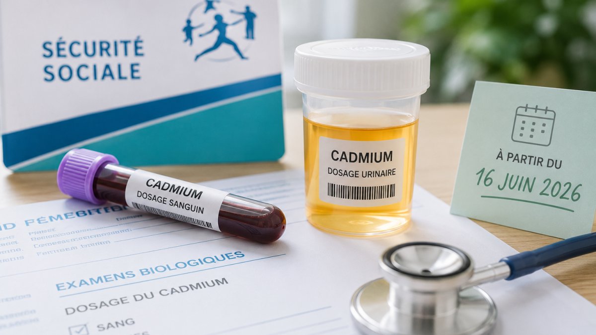 Cadmium : la Sécurité sociale rembourse les dosages sanguins et urinaires (à partir du 16 juin 2026)